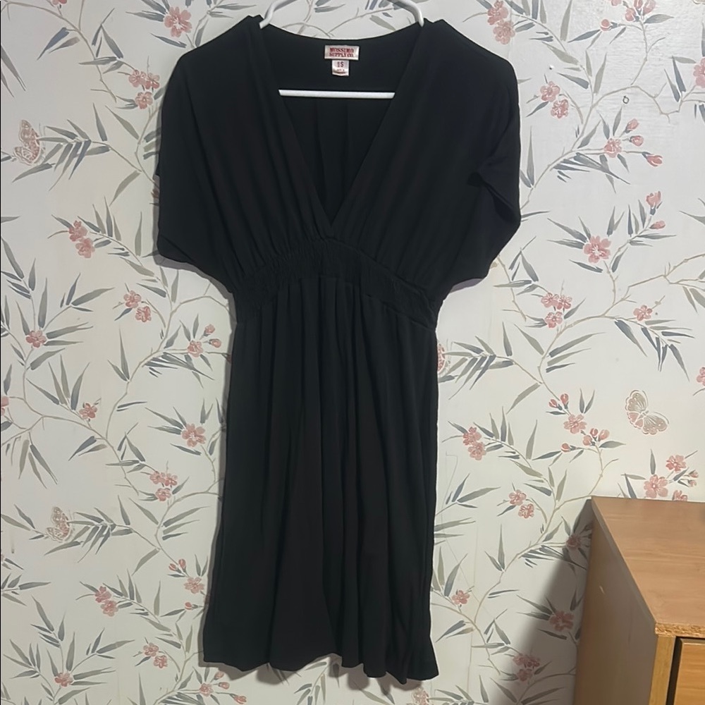 Liz Claiborne Black Dolman Sleeve Mini Sundress